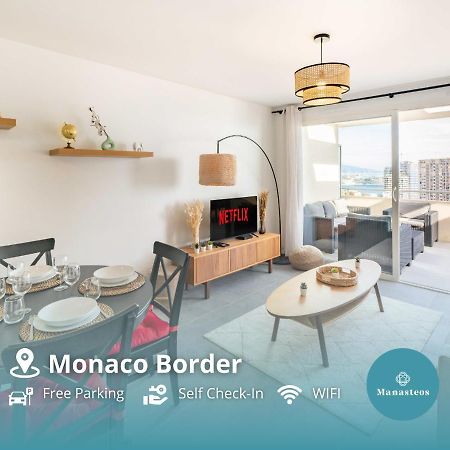5Mn Monaco - Terrasse Vue Mer - Parking - Be Beausoleil Luaran gambar