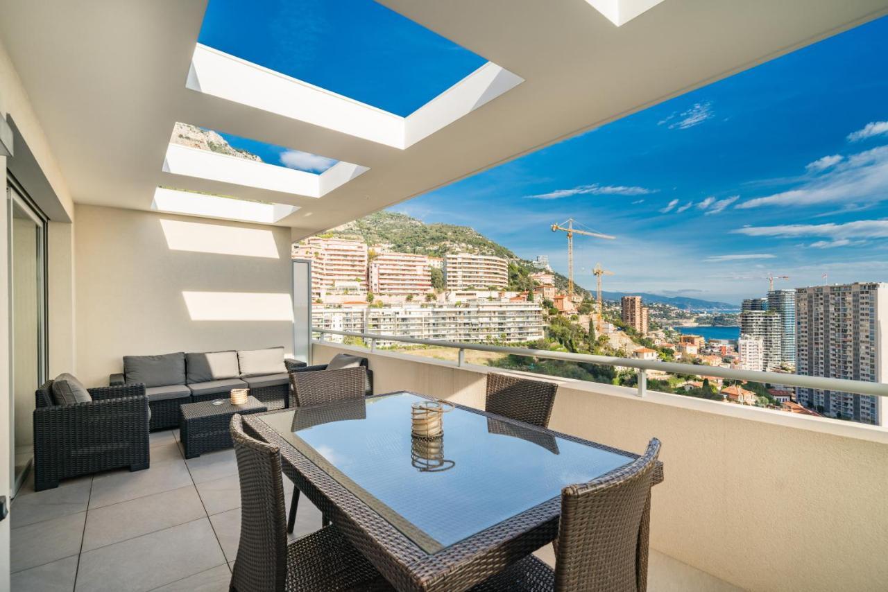 5Mn Monaco - Terrasse Vue Mer - Parking - Be Beausoleil Luaran gambar